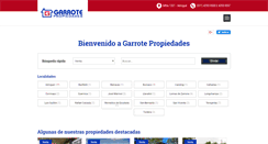 Desktop Screenshot of garrotepropiedades.com