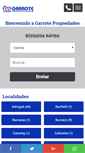Mobile Screenshot of garrotepropiedades.com